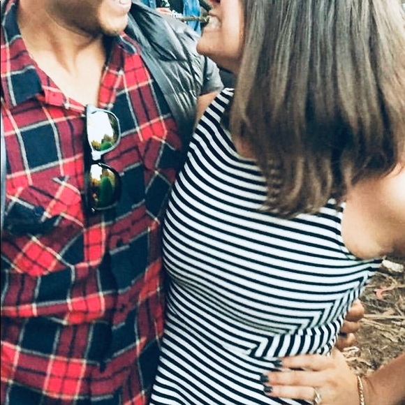 Black and White Geometric Stripe Mini Dress - Picture 5 of 5